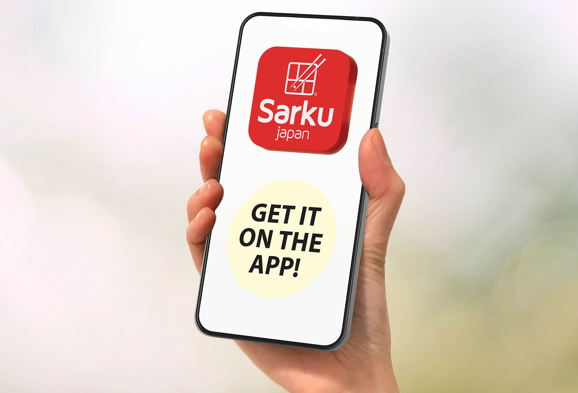 Sarku Japan loyalty Program on mobile phone